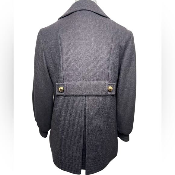 COACH 1941 Grey PeaCoat Wool Blend Size Medium - Picture 8 of 14